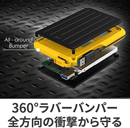 SILICON POWER COMPUTER & COMMUNICAT SILICON POWER Išorinis kietasis diskas HDD Armor A66 2.5" 4TB USB 3.2 IPX4 Geltona