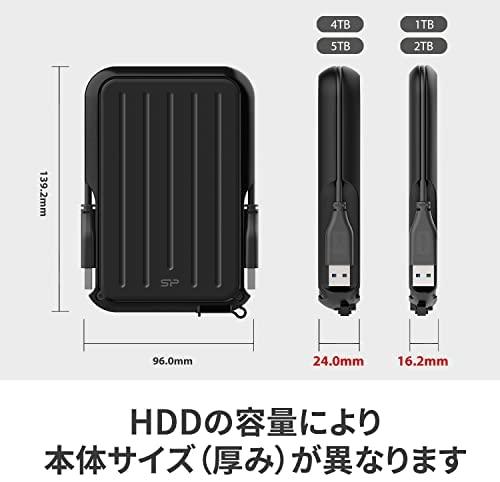 SILICON POWER COMPUTER & COMMUNICAT SILICON POWER Išorinis kietasis diskas HDD Armor A66 2.5" 1TB USB 3.2 IPX4 Geltona