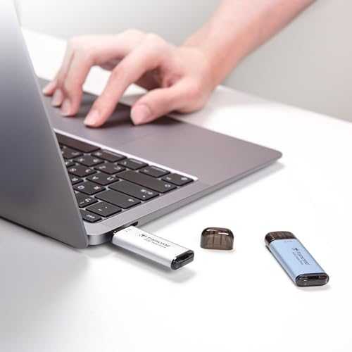 Kietasis diskas TRANSCEND 512GB,USB EXTERNAL SSD, ESD300S, USB 10GBPS, TYPE C, Sidabrinis