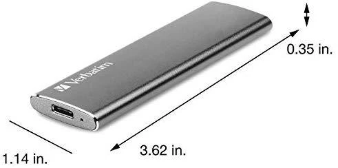 Išorinis kietasis diskas SSD Verbatim Vx500 240GB, USB 3.1, Gen 2, pilkas / V47442