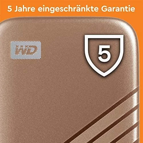 Kietasis diskas Western Digital My Passport SSD 2TB auksinė