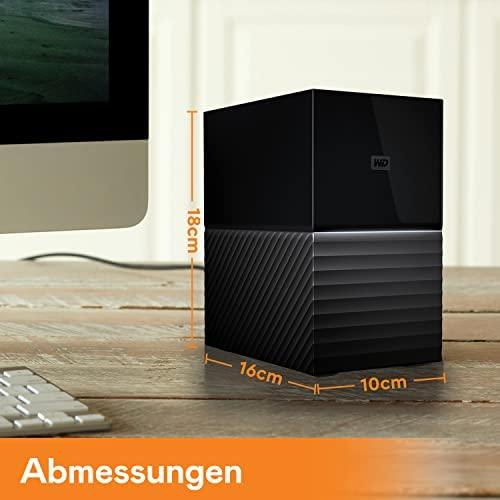 Kietasis diskas „Western Digital My Book Duo“ 16 TB RAID saugykla su dviem diskais, RAID 0/1, JB0D, USB3.1, RTL