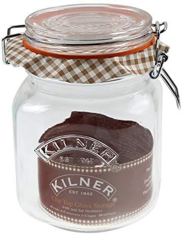 CLIP TOP 1L kvadratinis stiklainis / Kilner