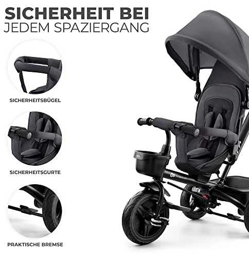 KINDERKRAFT triratukas Aveo pilkas, KRAVEO00GRY0000