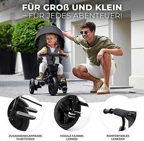 KINDERKRAFT triratukas Aveo pilkas, KRAVEO00GRY0000