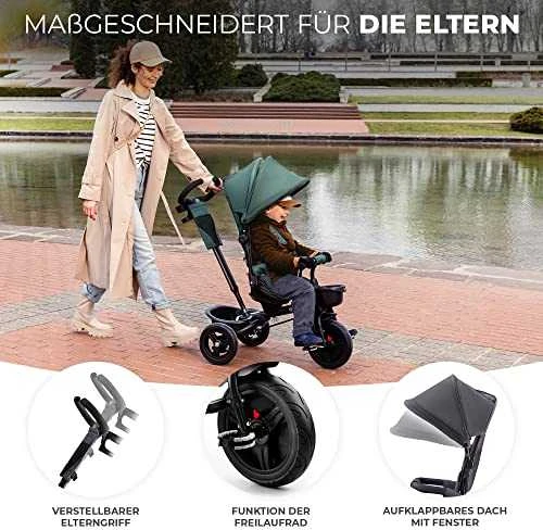 KINDERKRAFT triratukas Aveo pilkas, KRAVEO00GRY0000