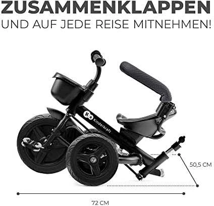 KINDERKRAFT triratukas Aveo pilkas, KRAVEO00GRY0000