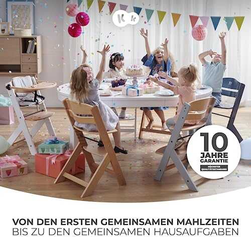 KinderKraft maitinimo kėdutė Enock, medinė