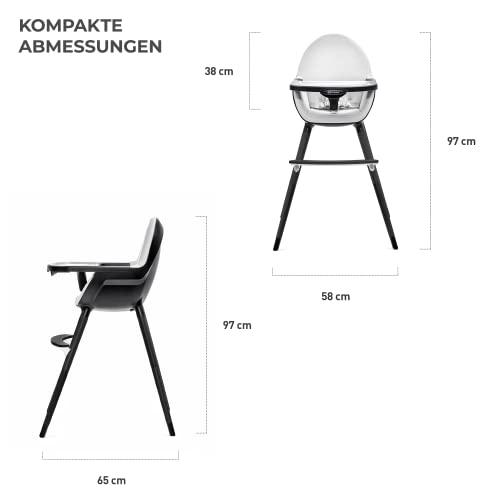 KINDERKRAFT maitinimo kėdutė FINI juoda