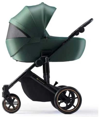 KINDERKRAFT universalus vežimėlis 3in1 PRIME 2 3IN1 MINK PRO tamsiai žalios spalvos, KSPRIM02GRE300I