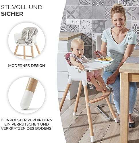 Kinderkraft maitinimo kėdutė Sienna, pilka