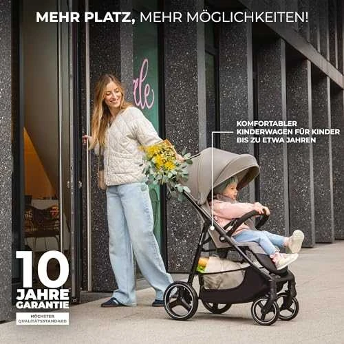 KINDERKRAFT vežimėlis TRIG 3 ONYX Juodas, KSTRIG03BLK0000
