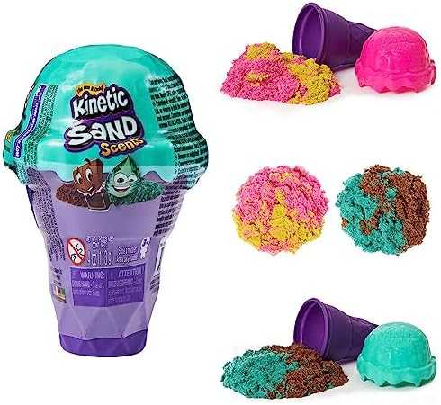 KINETIC SAND Kvepiantis kinetinis smėlis „Ledai“, 113 g