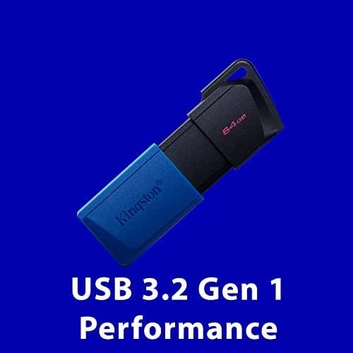 Kingston 64GB USB3.2 Gen 1 DataTraveler Exodia M (Juodas + Mėlyna)