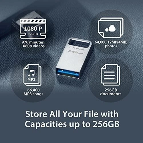 KINGSTON 128GB DATATRAVELER MICRO 200MB/S METAL USB 3.2 GEN 1