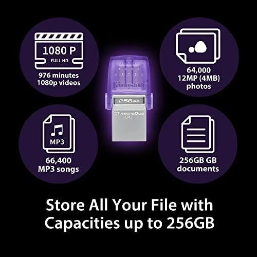 USB laikmena Kingston DataTraveler microDuo 3C, 64 GB, USB Type-A / USB Type-C