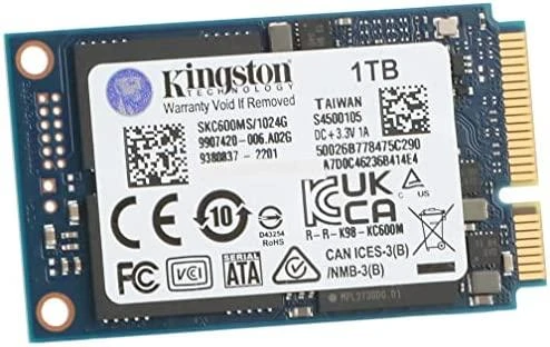 KINGSTON KC600 1024GB SATA3 mSATA SSD