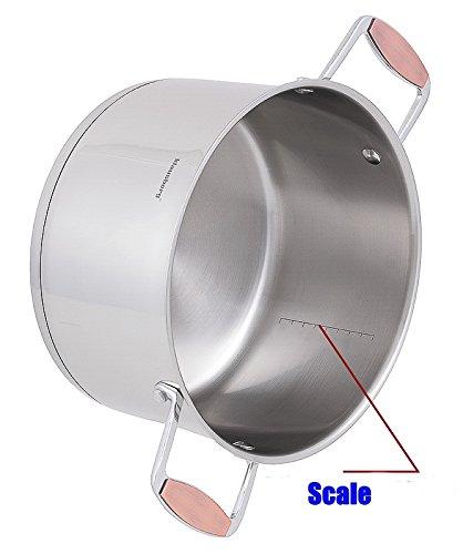 KLAUSBERG - Plieninis puodas + dangtis 16 cm 1,8 L