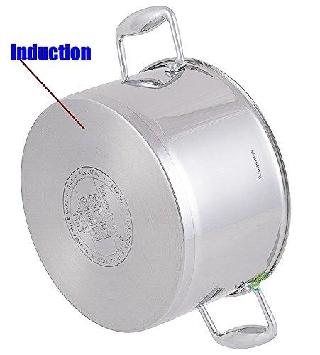 KLAUSBERG - Plieninis puodas + dangtis 16 cm 1,8 L