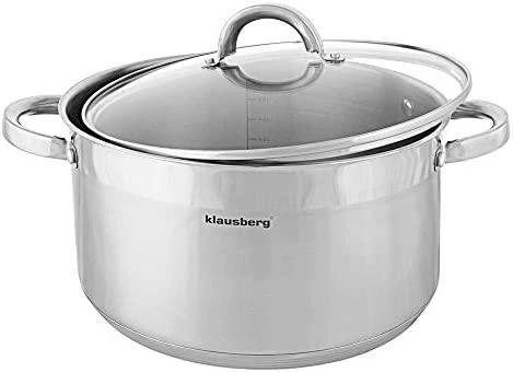 Puodas Plieninis puodas, 20 cm skersmens, 3,5 l, Klausberg