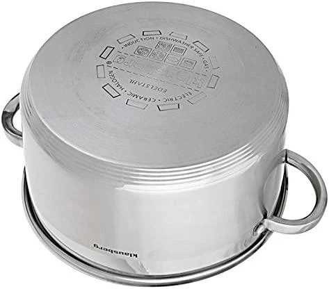 Puodas Plieninis puodas, 20 cm skersmens, 3,5 l, Klausberg