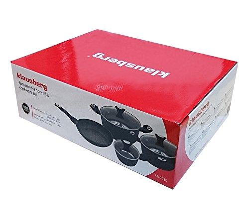 Klausberg Kb-7030 marmurinis puodų rinkinys, 7 dalys