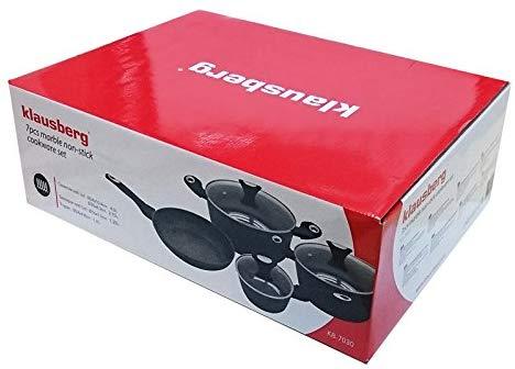 Klausberg Kb-7030 marmurinis puodų rinkinys, 7 dalys