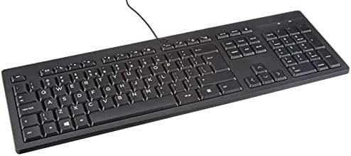 Hewlett Packard (HP) HP 125 Klaviatūra su USB jungtimi su laidu, Sanitizable - Juodas - US ENG