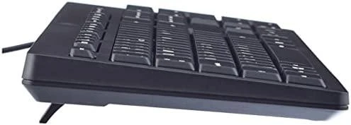 Hewlett Packard (HP) HP 125 Klaviatūra su USB jungtimi su laidu, Sanitizable - Juodas - US ENG