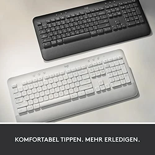 Klaviatūra Logitech Signature K650, Baltos spalvos, Vokiečių kalba (Qwertz)