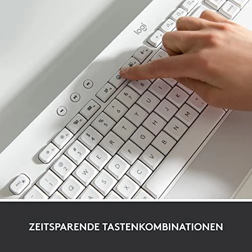 Klaviatūra Logitech Signature K650, Baltos spalvos, Vokiečių kalba (Qwertz)