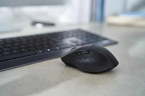 Klaviatūra Rapoo Kabelloses Multi-Mode-Deskset "9500M", Juodas Ultraflaches 4,5-mm-Design - kabellose Multimodus-Verbindung - Tastaturlayout: QWERTZ (deutsch) - L