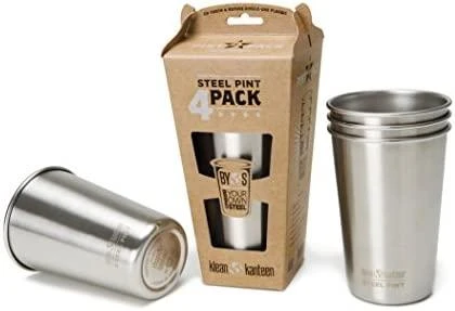 JAV Puodelių komplektas Klean Kanteen Steel Pint 473ml 4 vnt