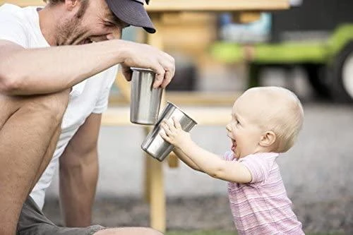 JAV Puodelių komplektas Klean Kanteen Steel Pint 473ml 4 vnt