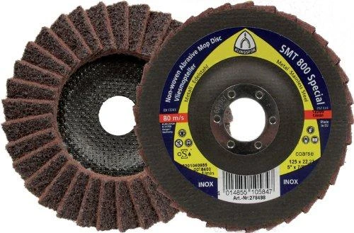 Vidutinio grubumo veltinio šlifavimo diskas KLINGSPOR SMT800 125x22,23mm
