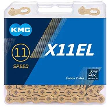 Grandinė KMC X11EL Ti-N Gold 11-speed 118-links