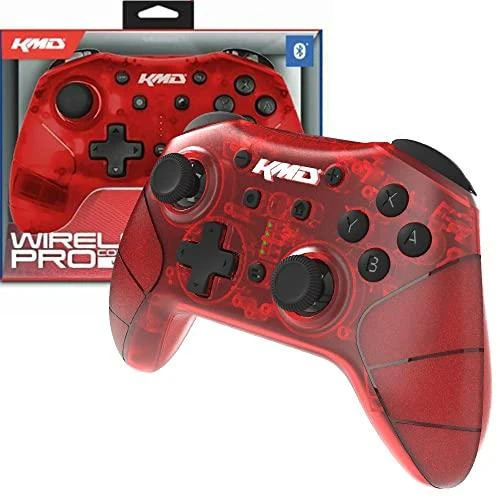 KMD Nintendo „Switch Pro“ belaidis valdiklis, raudonas