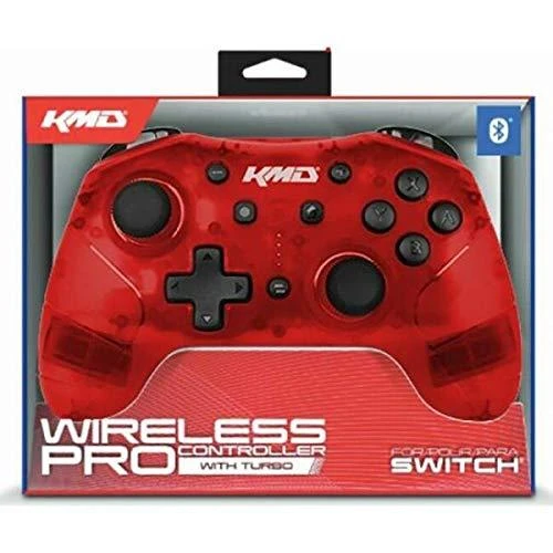 KMD Nintendo „Switch Pro“ belaidis valdiklis, raudonas