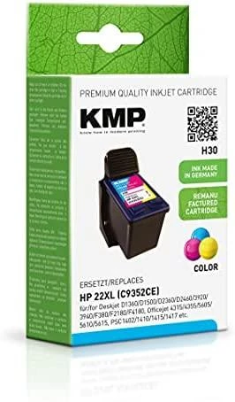 Legrand KMP Printtechnik AG KMP Patrone HP C9352AE Nr.22 spalvotas 430 S. H30 pripildytas