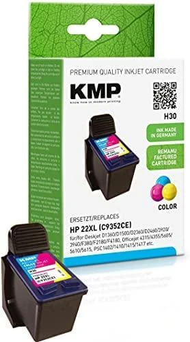 Legrand KMP Printtechnik AG KMP Patrone HP C9352AE Nr.22 spalvotas 430 S. H30 pripildytas