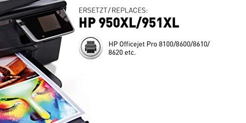 Legrand KMP Tintenpatronen Multipack ersetzt HP 950XL + 951XL (C2P43AE)
