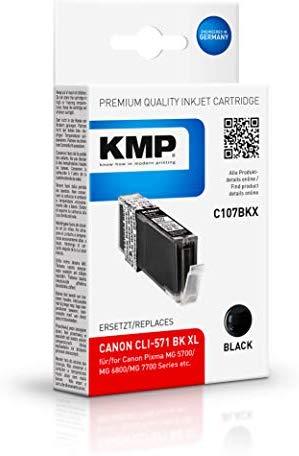 Legrand Tusz KMP Patrone Canon CLI-571 BK XL comp. ph.juodas pigm. C107BKX - 1568,0001