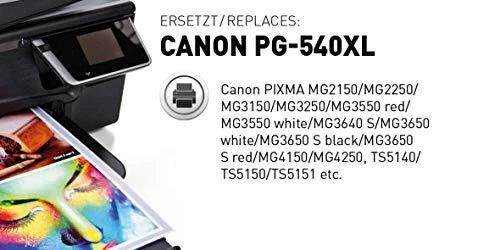 Legrand KMP C87 juoda rašalo kasetė, suderinama su Canon PG-540 XL