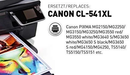 Legrand KMP C88 rašalo kasetės spalva suderinama su Canon CL-541 XL
