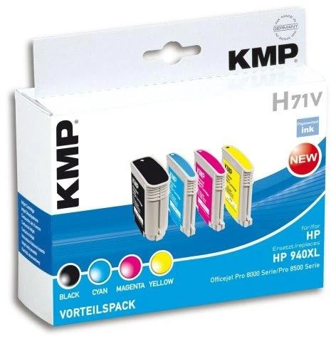 Legrand Tusz KMP KMP H71V Promo Pack BK/C/M/Y komp. w. HP Nr. 940 XL - 1715 4005
