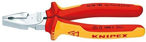 Kombinuotos didelės svertinės jėgos replės KNIPEX 0206, 180mm
