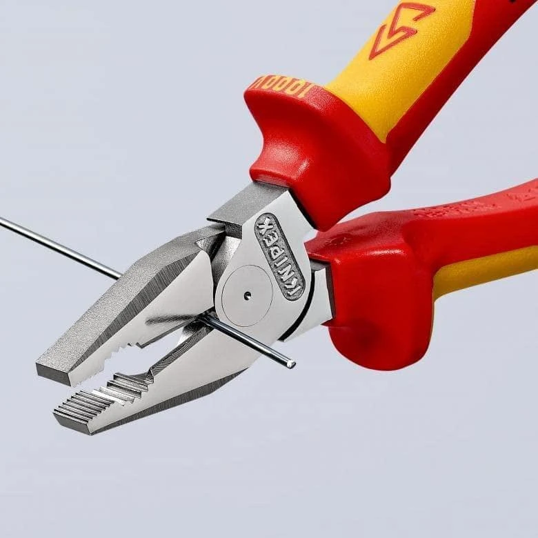 Kombinuotos didelės svertinės jėgos replės KNIPEX 0206, 200mm
