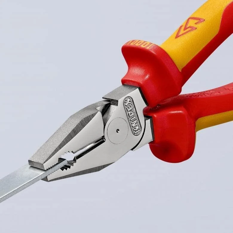 Kombinuotos didelės svertinės jėgos replės KNIPEX 0206, 200mm