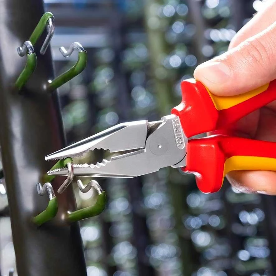 Elektrikų replės siauromis žiaunomis KNIPEX 0826185