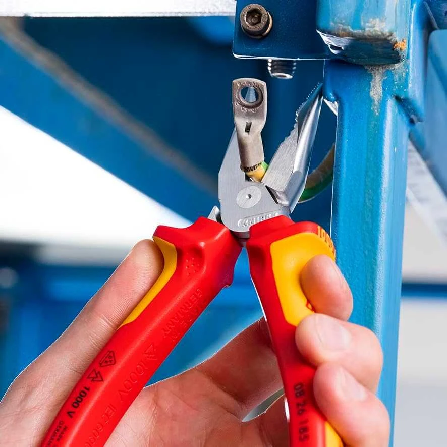 Elektrikų replės siauromis žiaunomis KNIPEX 0826185